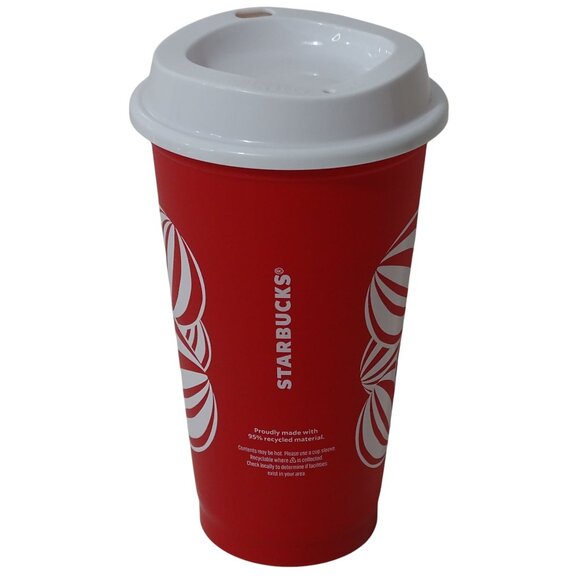 Starbucks Red Holiday Reusable Hot Cup w/Lid 16 Oz 2024 Red Cup Day Collectible - Picture 3 of 7